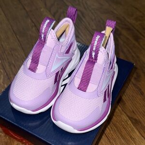 Reebok Kids Lavender Slip-On Sneakers
